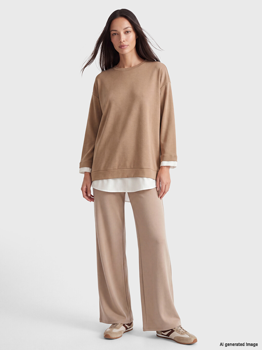 Oversize Soft Touch Women's Sweatshirt-1