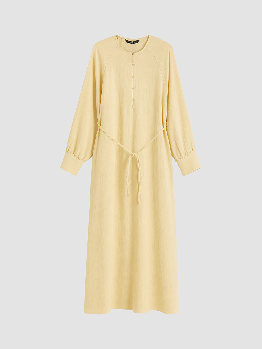 Crew Neck Muslin Dress-4