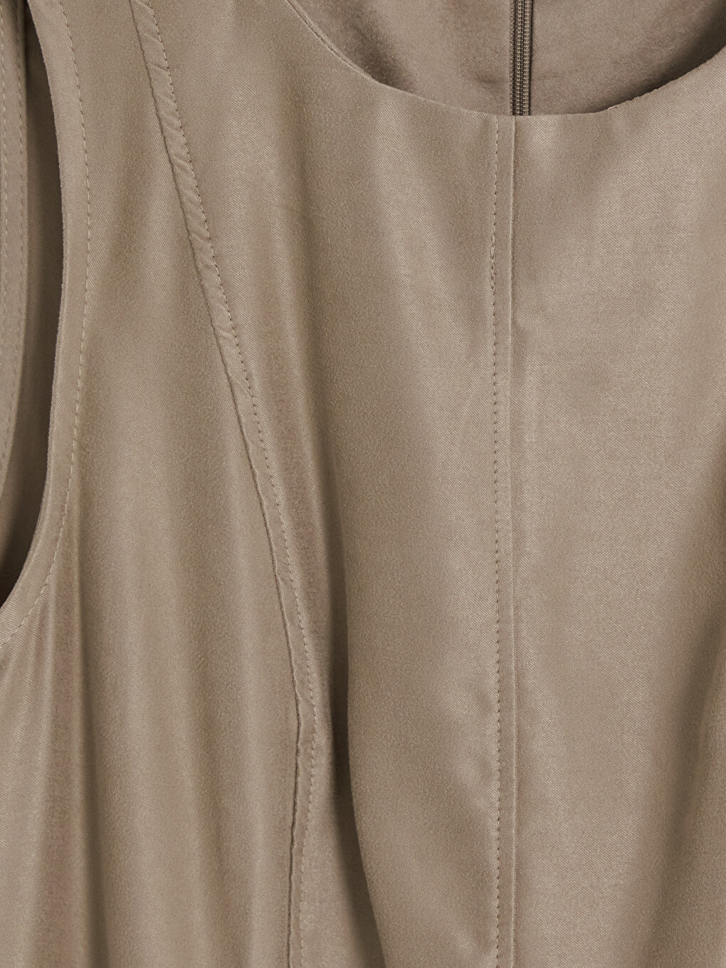 A-line Suede Look Dress-1
