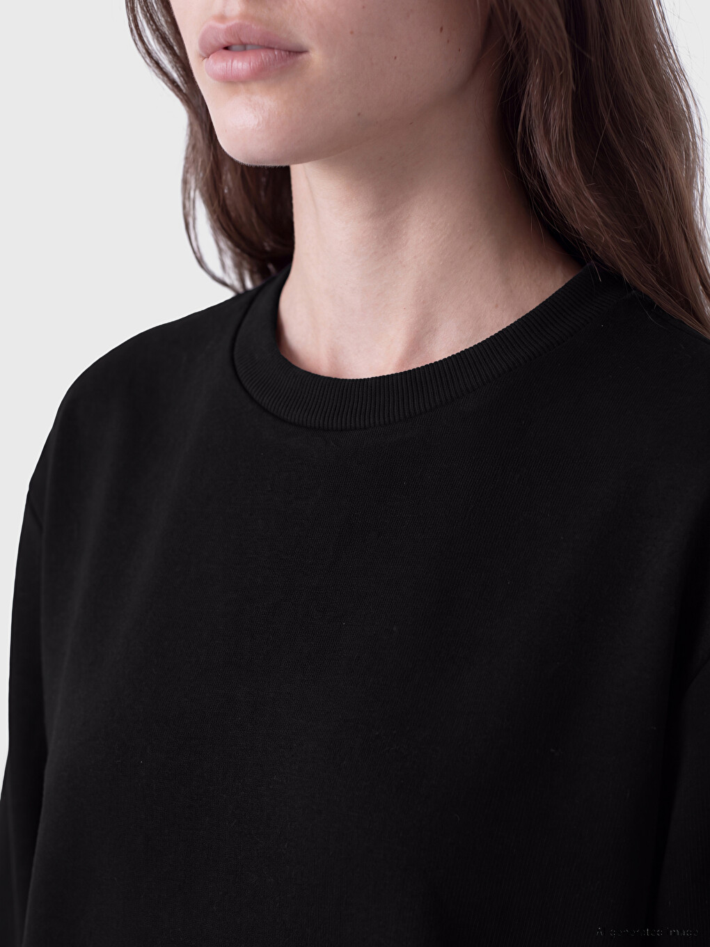 Robe Sweat À Col Rond Et Coupe Évasée-2
