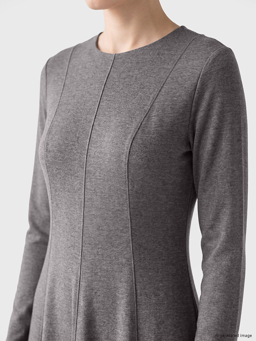 Woman Grey Dress-2