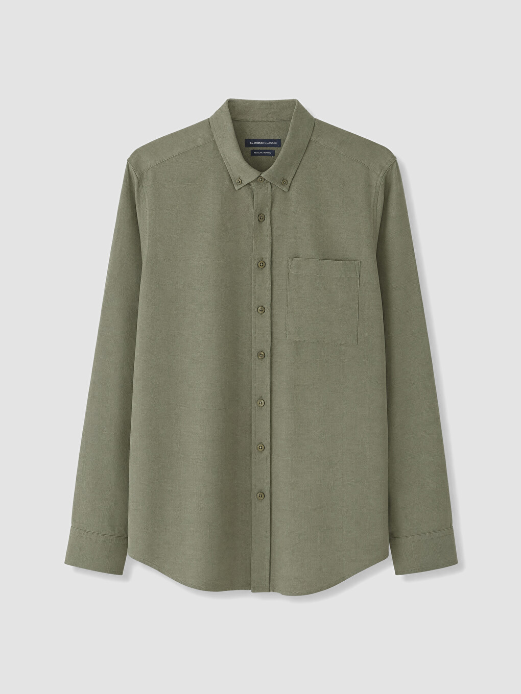 Regular Fit Linen-look Men's Shirt