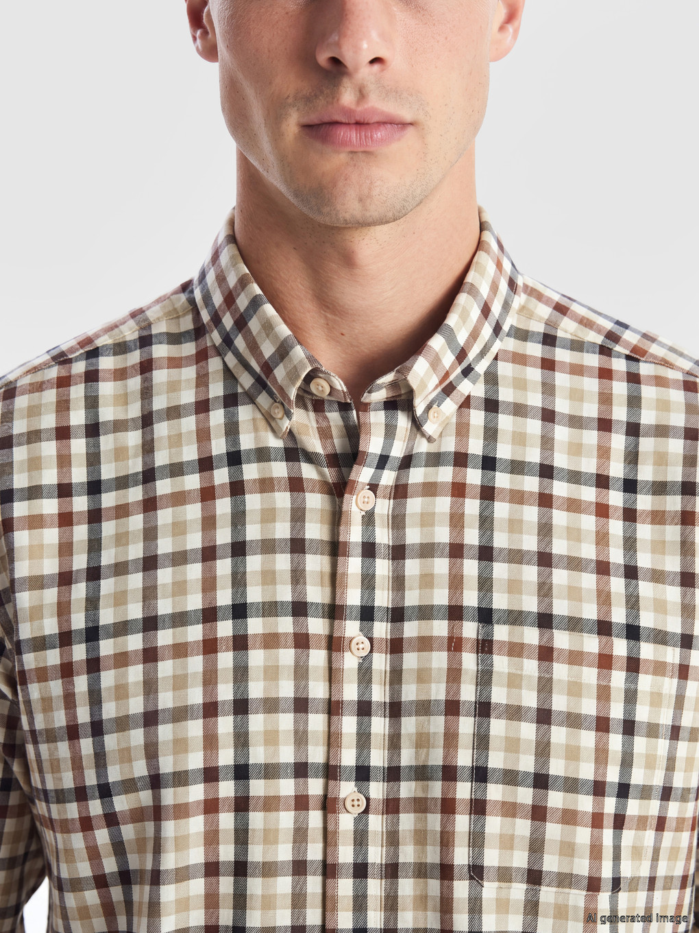Man Brown Shirt-2