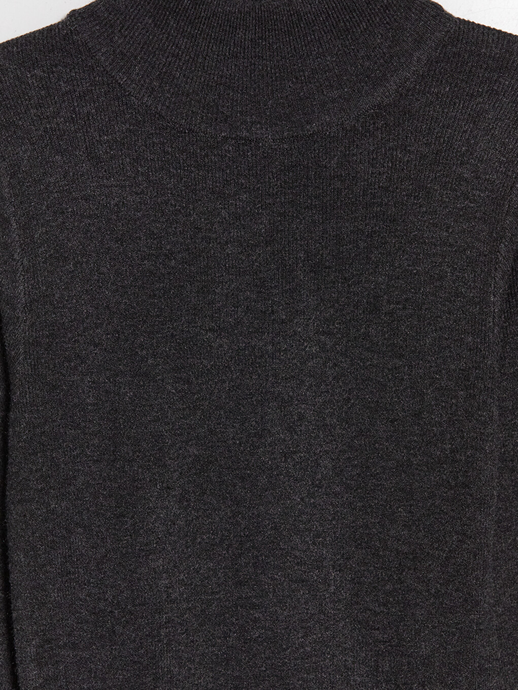 Mock Turtleneck A-line Knitwear Dress-6