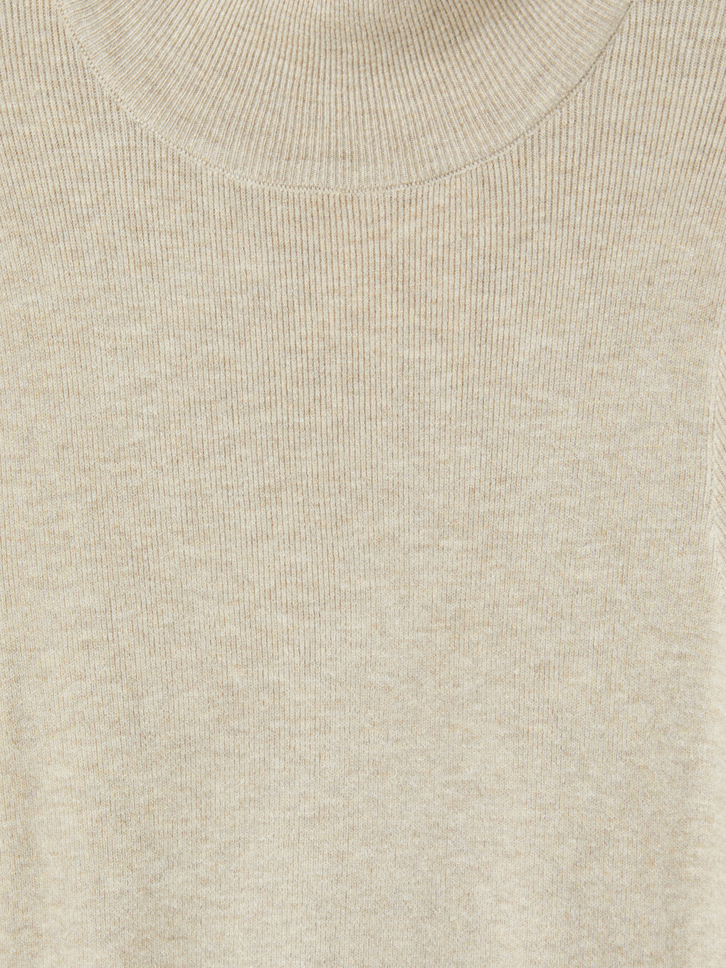 Mock Turtleneck A-line Knitwear Dress-2