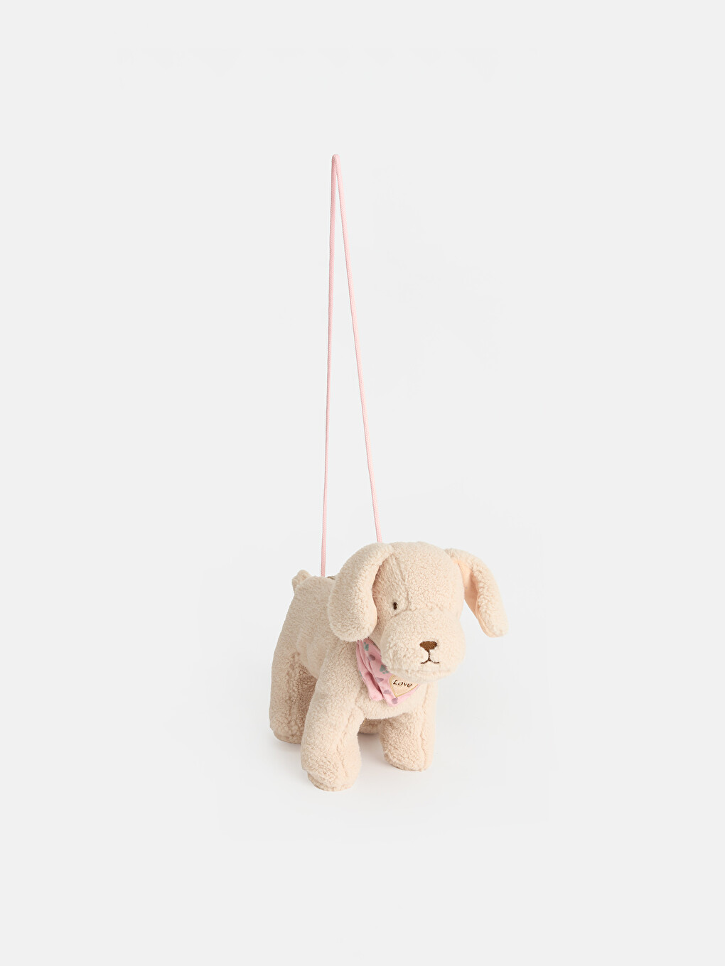 Kahverengi Köpek Figürlü Kız Çocuk Çapraz Çanta