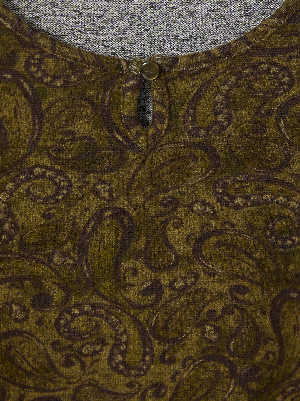 Crew Neck Patterned Blouse-2