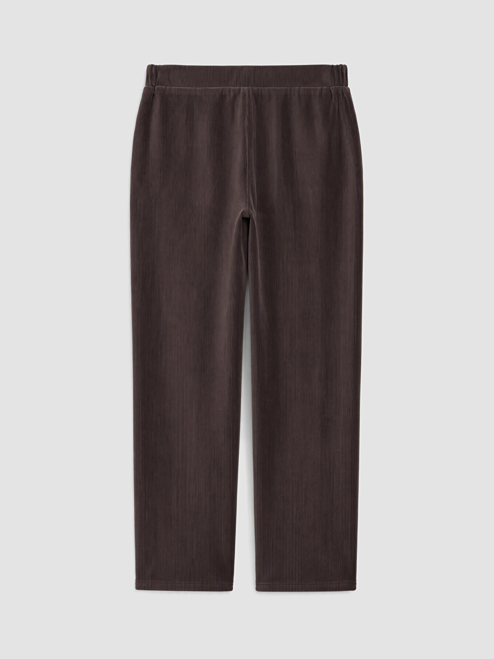 Elastic Waist Women's Velvet Trousers-6