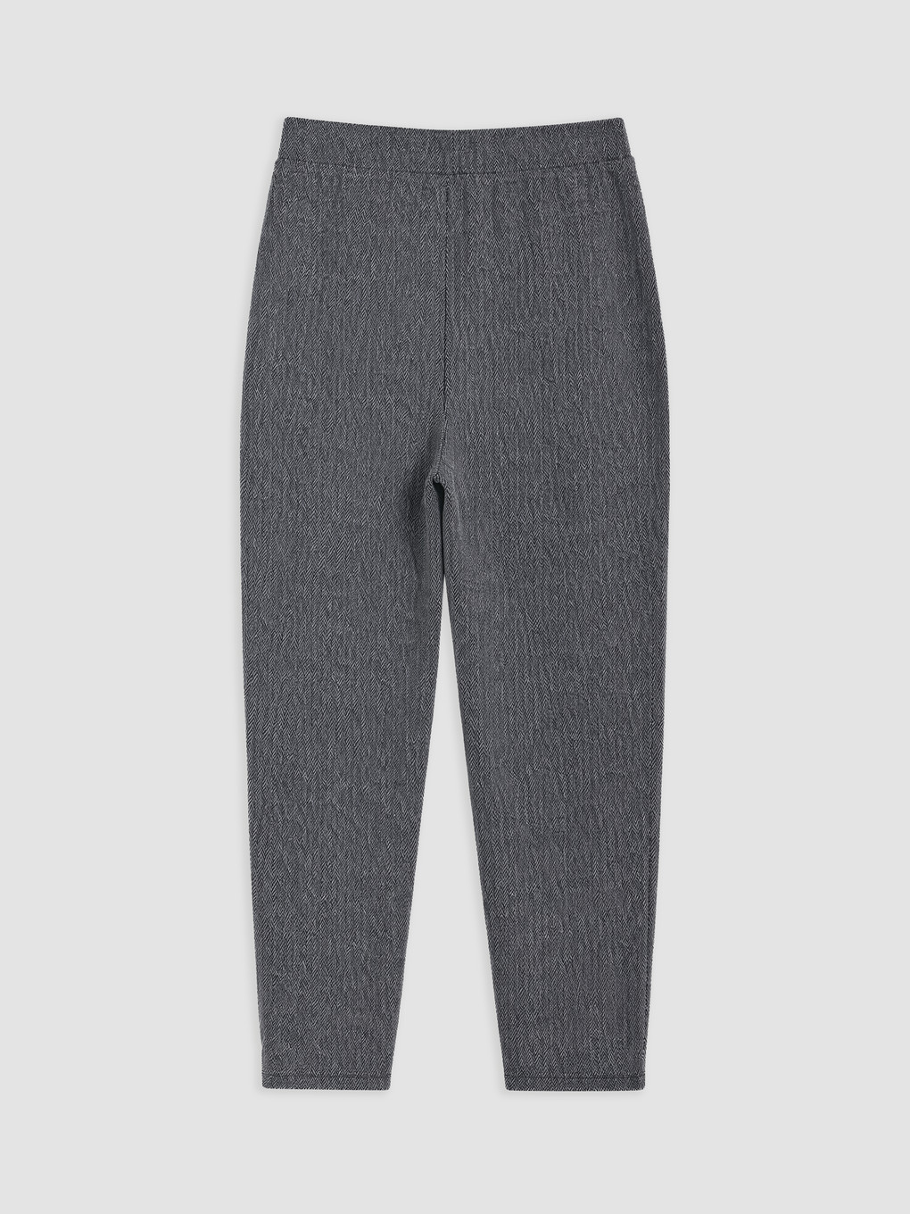 Elastic Waist Women's Fabric Trousers-5