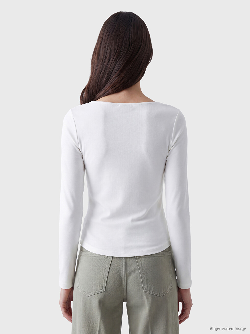 Crew Neck Ruched Blouse-3