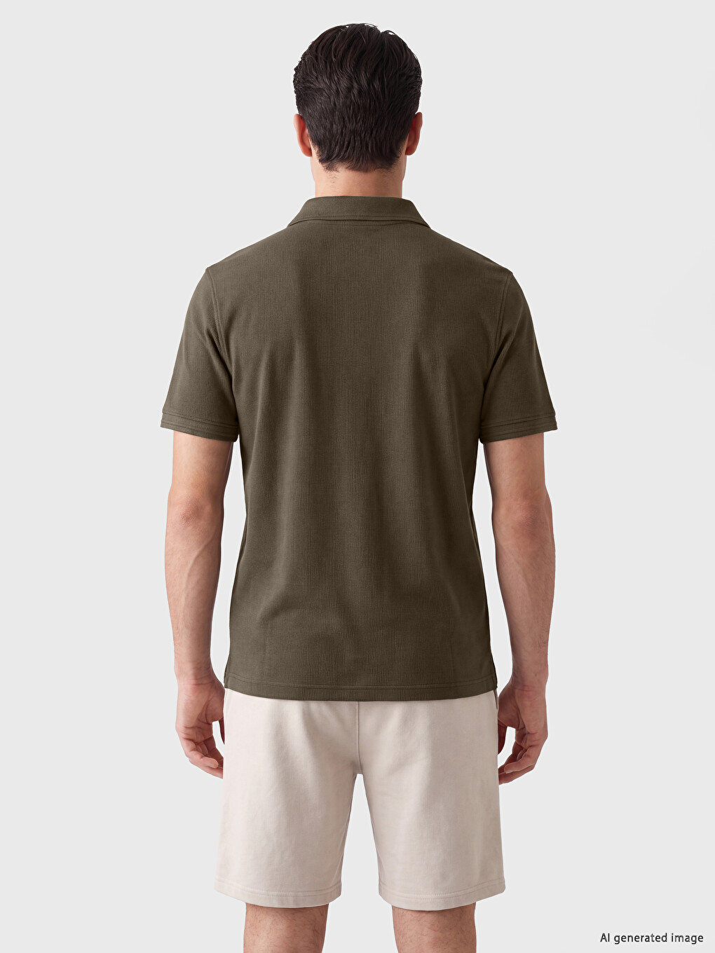 T-shirt Xhersi Me Jakë Polo Për Burra-3