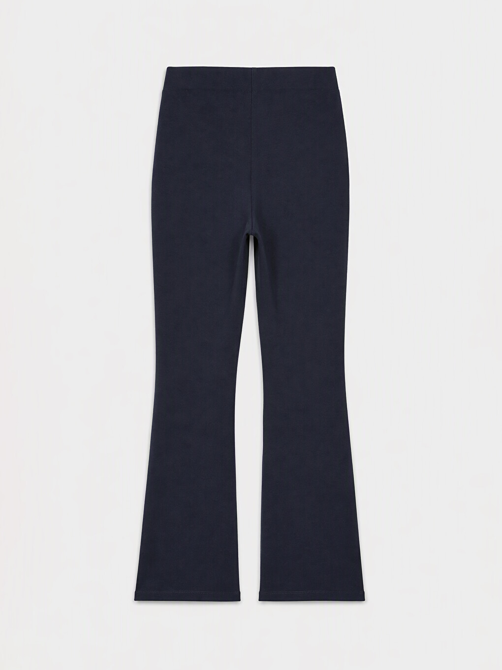 Lacivert Dar Fit İspanyol Paça Kadın Pantolon-1