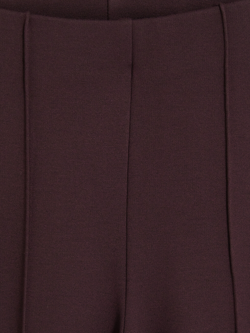 Bordo Dar Fit İspanyol Paça Kadın Pantolon-2