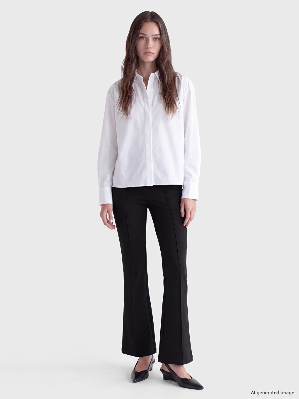 Slim Fit Flare Women's Trousers