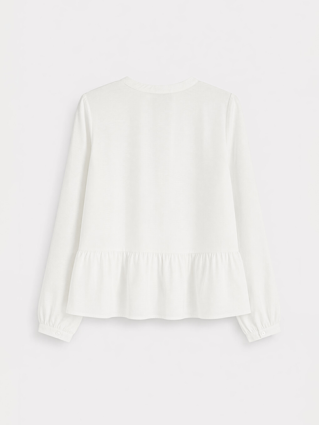 Notch Neck Ruched Women's Shirt-5