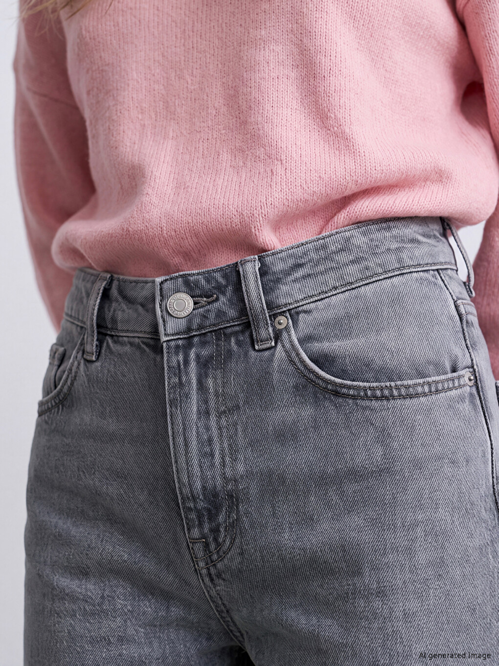 Straight Fit Women's Jeans-2
