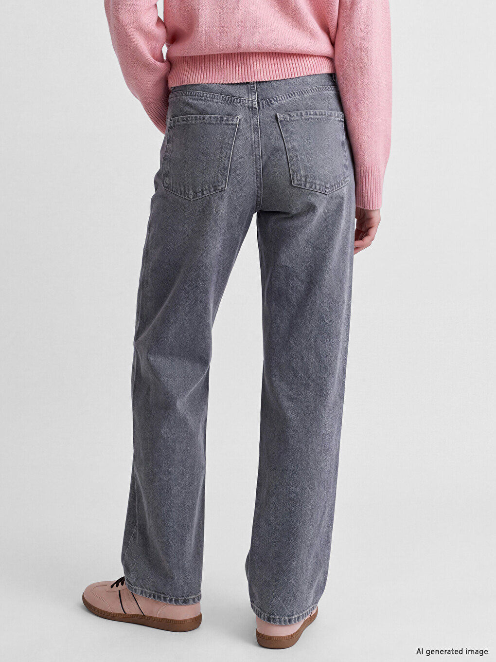 Straight Fit Women's Jeans-3