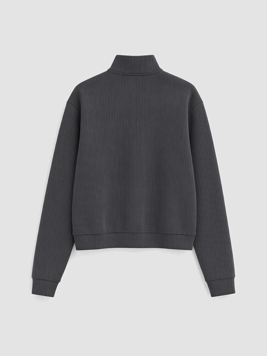 Antrasit Soft Touch Oversize Kadın Sweatshirt-2