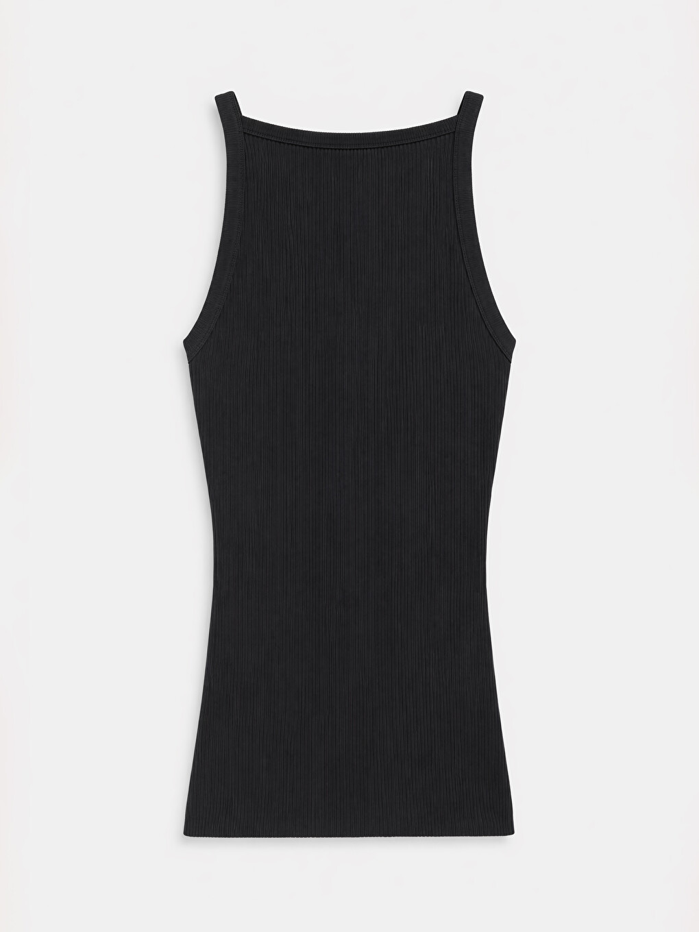 Slash Neck Women's Ribbed Knitwear Tank Top-1
