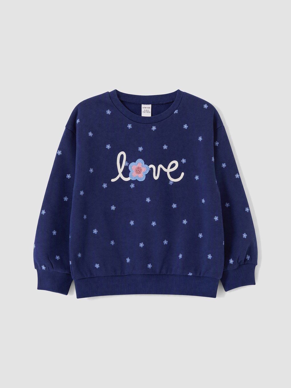 2 Pack Floral Girls' Thick Sweatshirt-1
