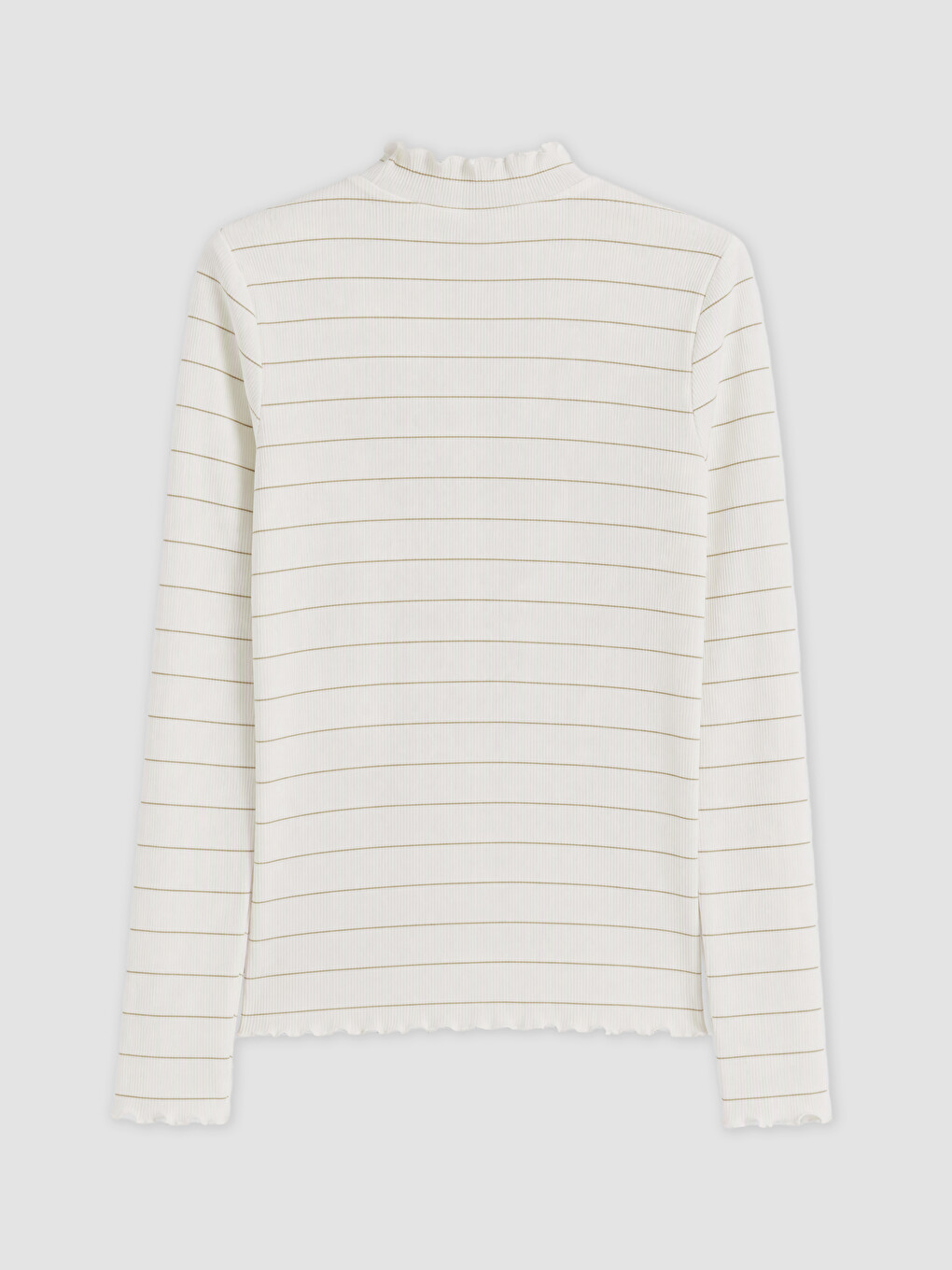 Mock Neck Striped Women's Body-2