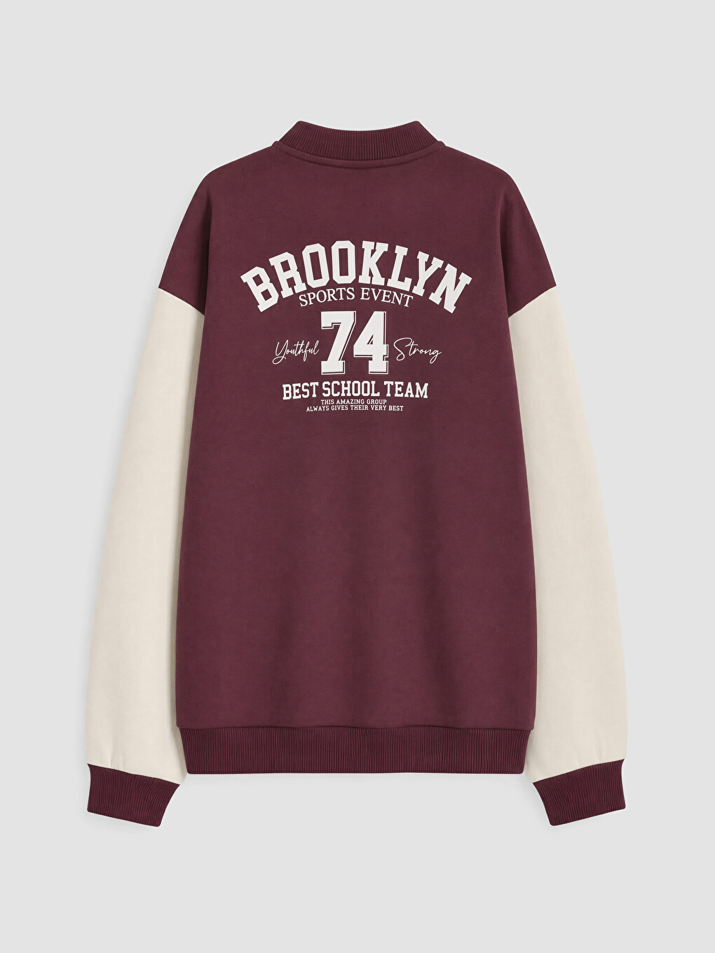 Xhaketë Varsity Me Jakë Varsity Dhe Print Nyc Për Vajza-2