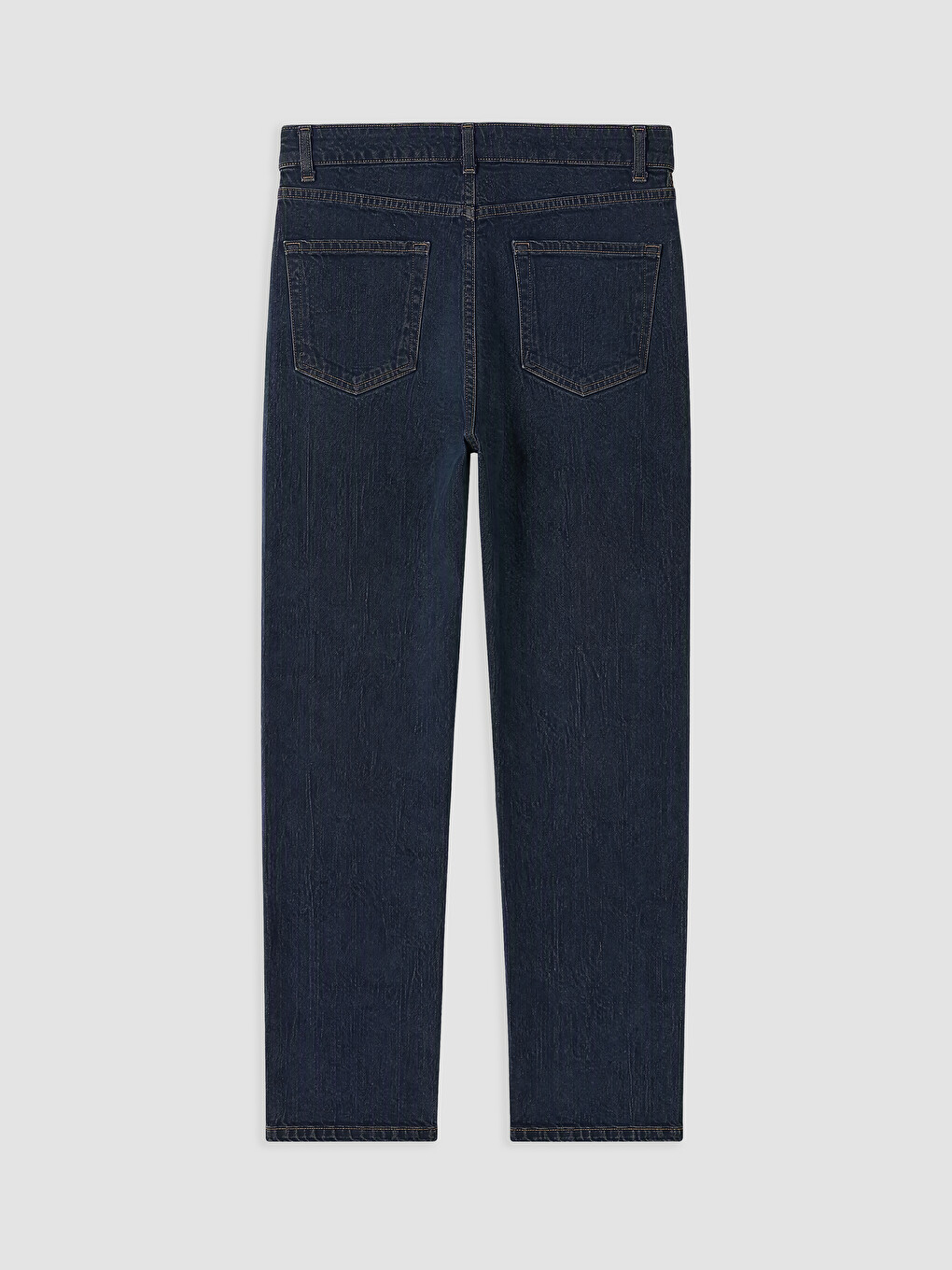 İndigo Yüksek Bel Slim Fit Kadın Jean Pantolon-5