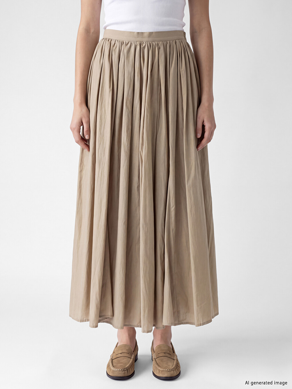 Jupe Plissée À Taille Zippée-1