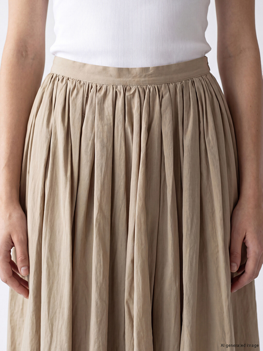 Jupe Plissée À Taille Zippée-2