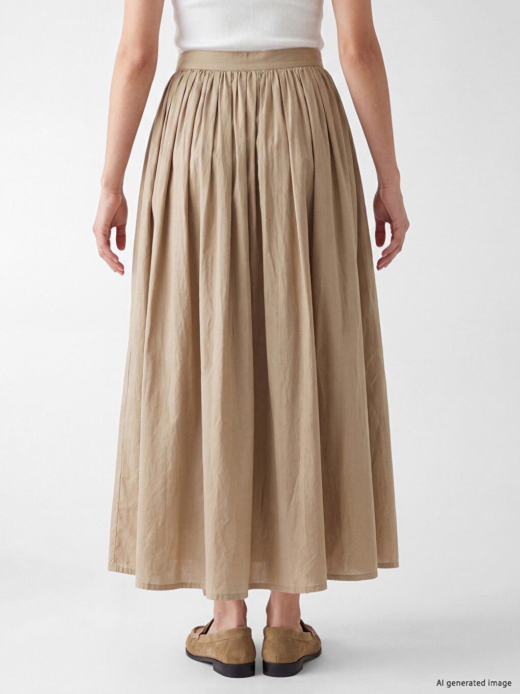 Jupe Plissée À Taille Zippée-3