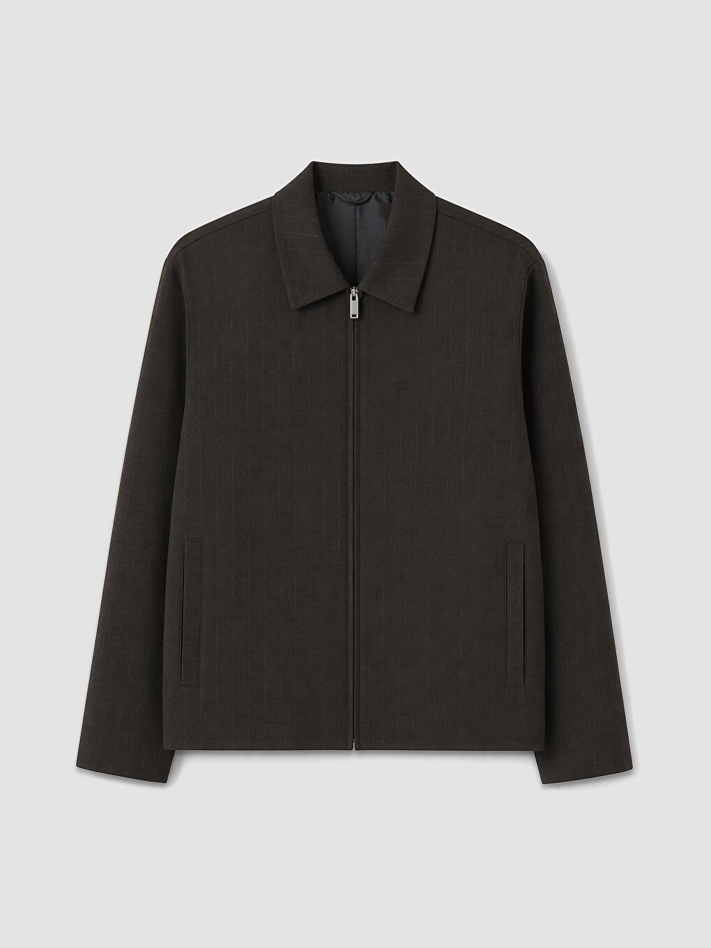 Kahverengi Regular Fit Gabardin Erkek Ceket-4