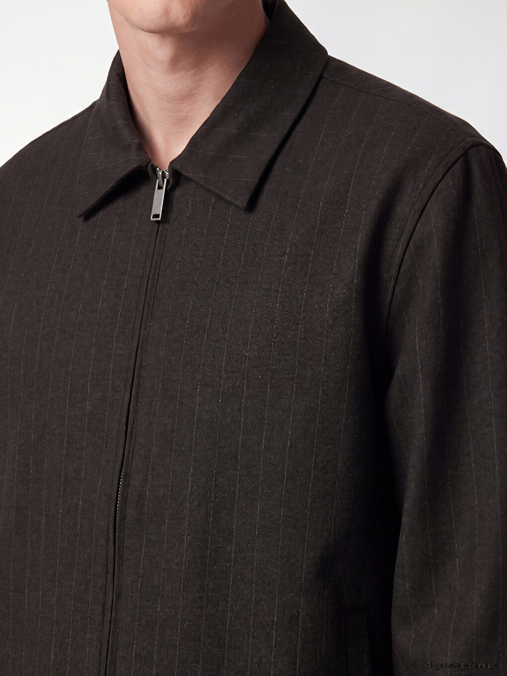 Kahverengi Regular Fit Gabardin Erkek Ceket-2