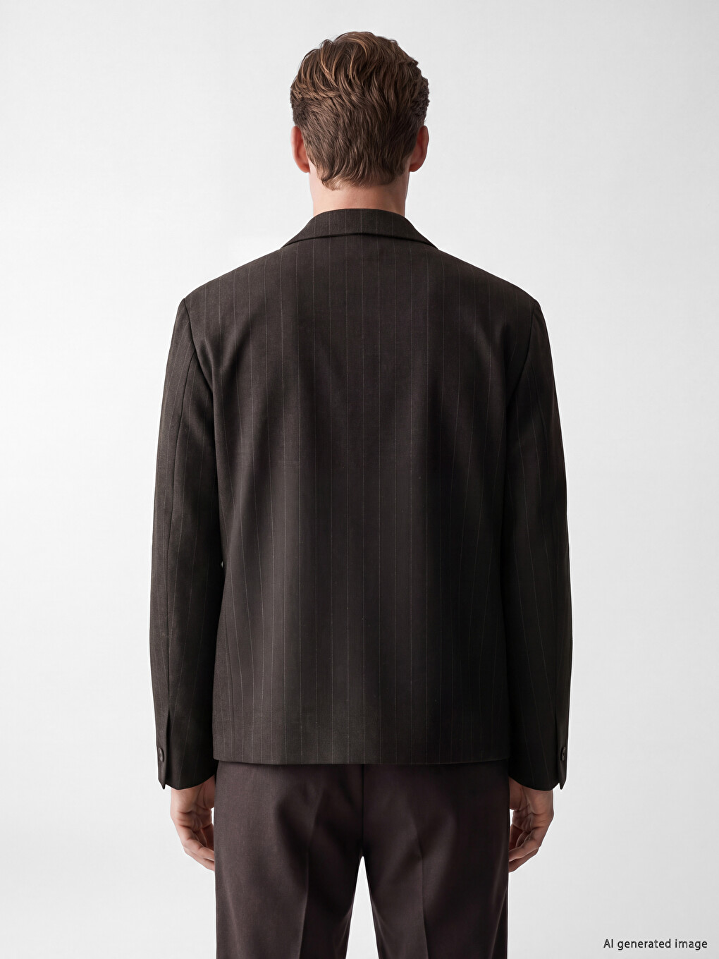Kahverengi Regular Fit Gabardin Erkek Ceket-3