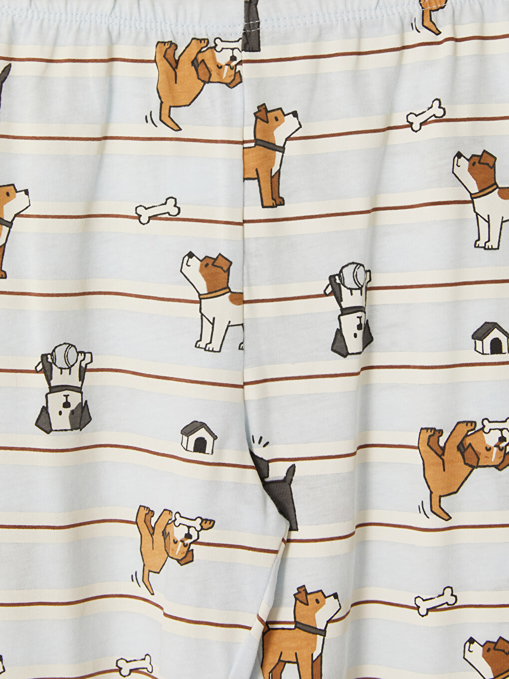 Mavi Bisiklet Yaka Erkek Çocuk Pijama Takım-6