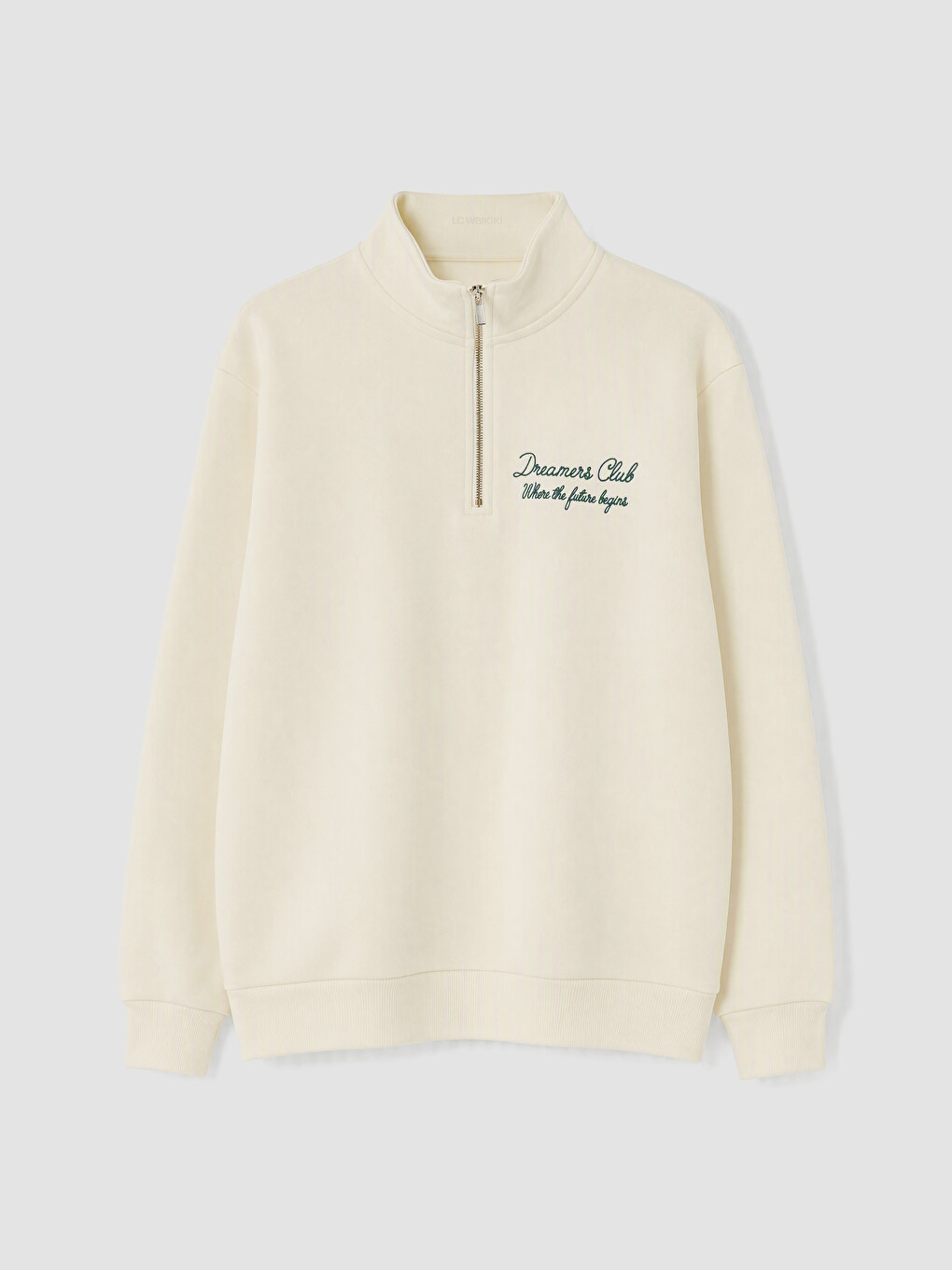 Embroidered Oversize Women's Thick Sweatshirt-4