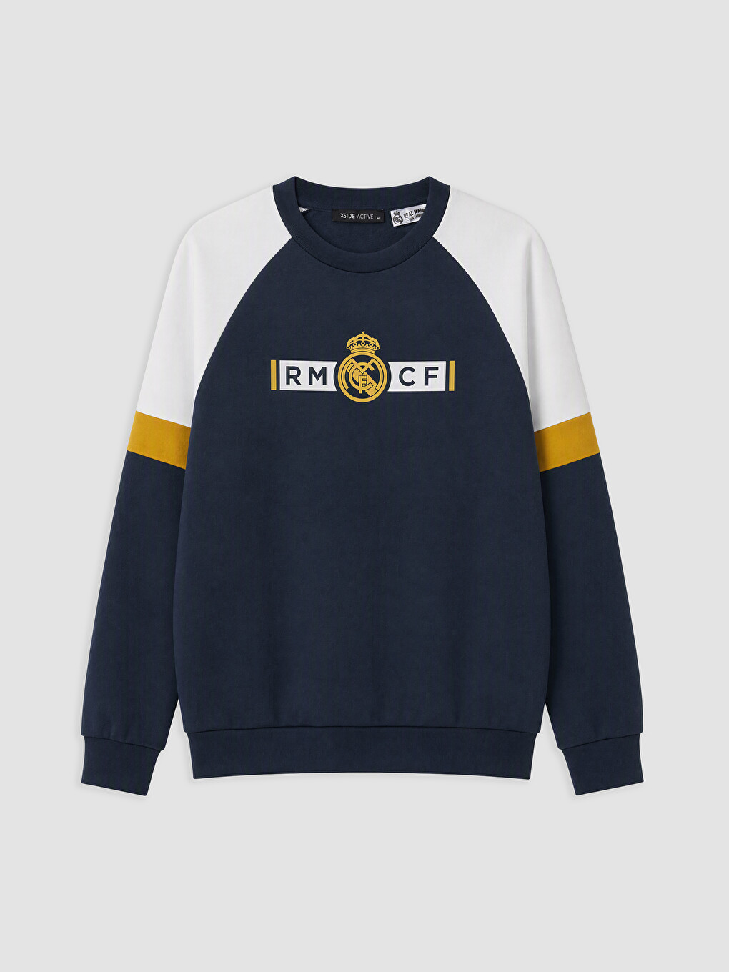 Lacivert Real Madrid Baskılı Erkek Sweatshirt
