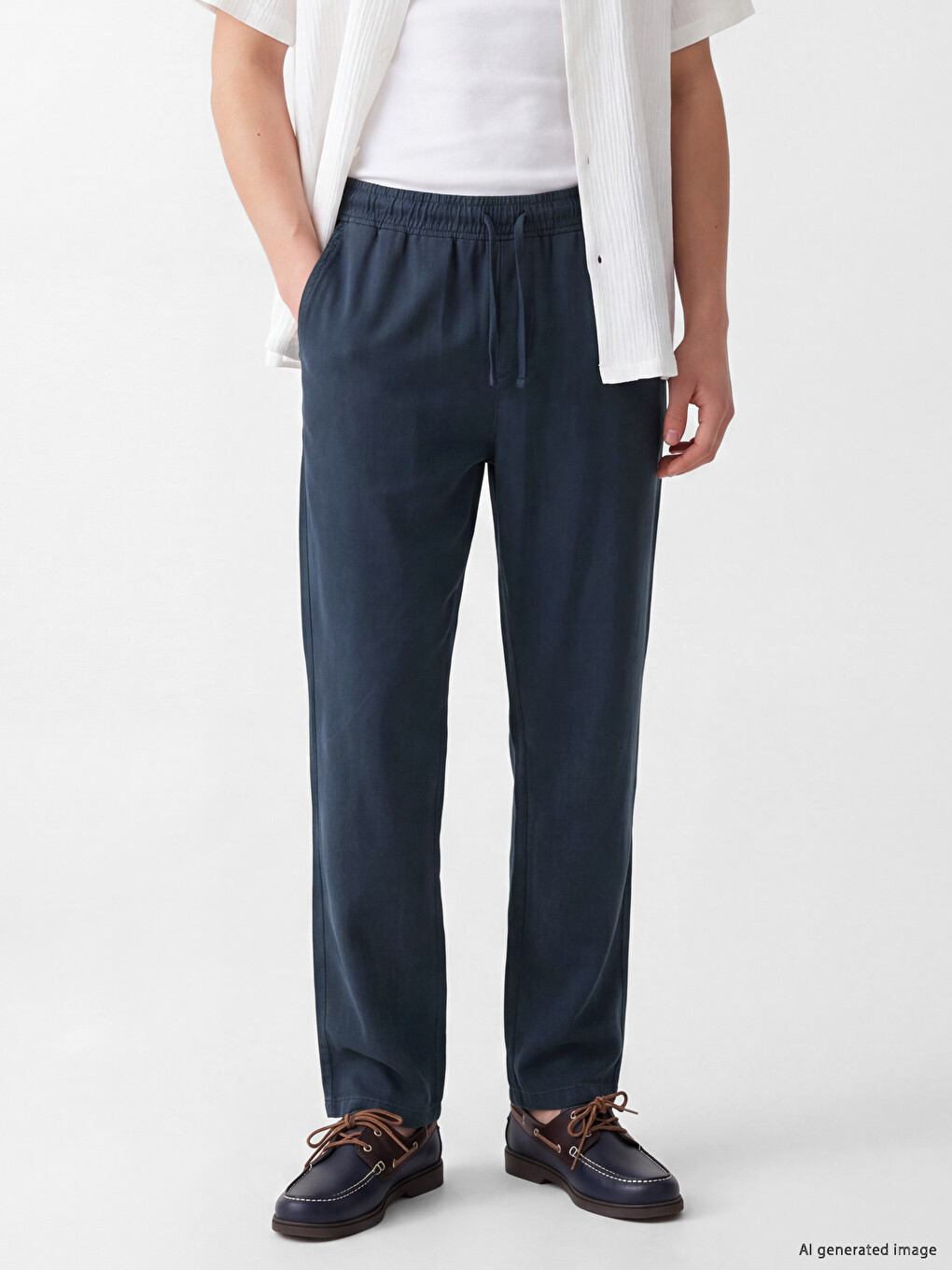 Lacivert Regular Fit Erkek Pantolon