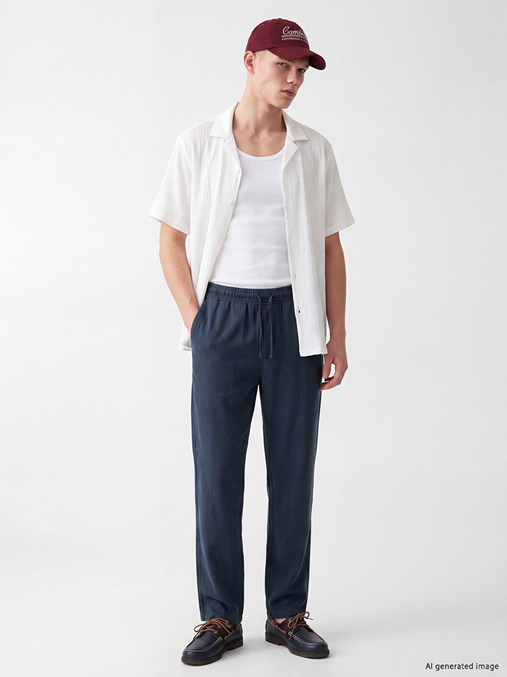 Lacivert Regular Fit Erkek Pantolon-1
