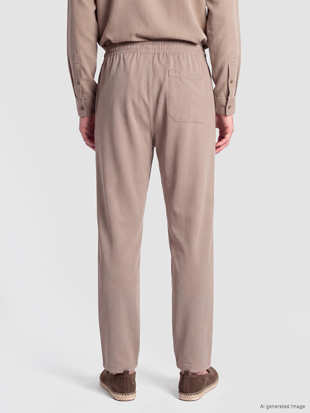 Bej Regular Fit Erkek Pantolon-3