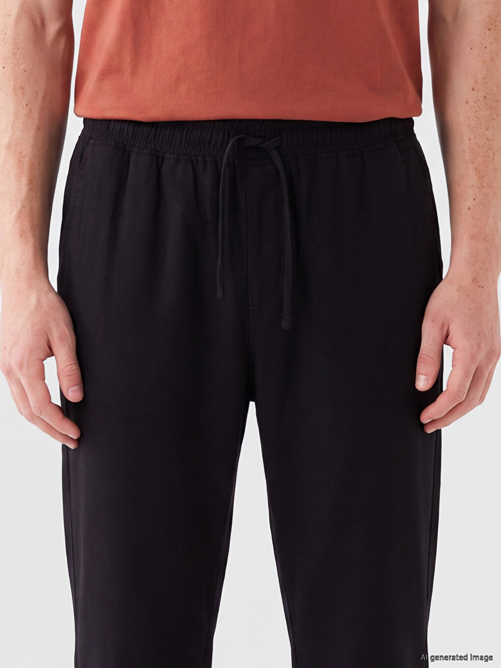 Siyah Regular Fit Erkek Pantolon-2