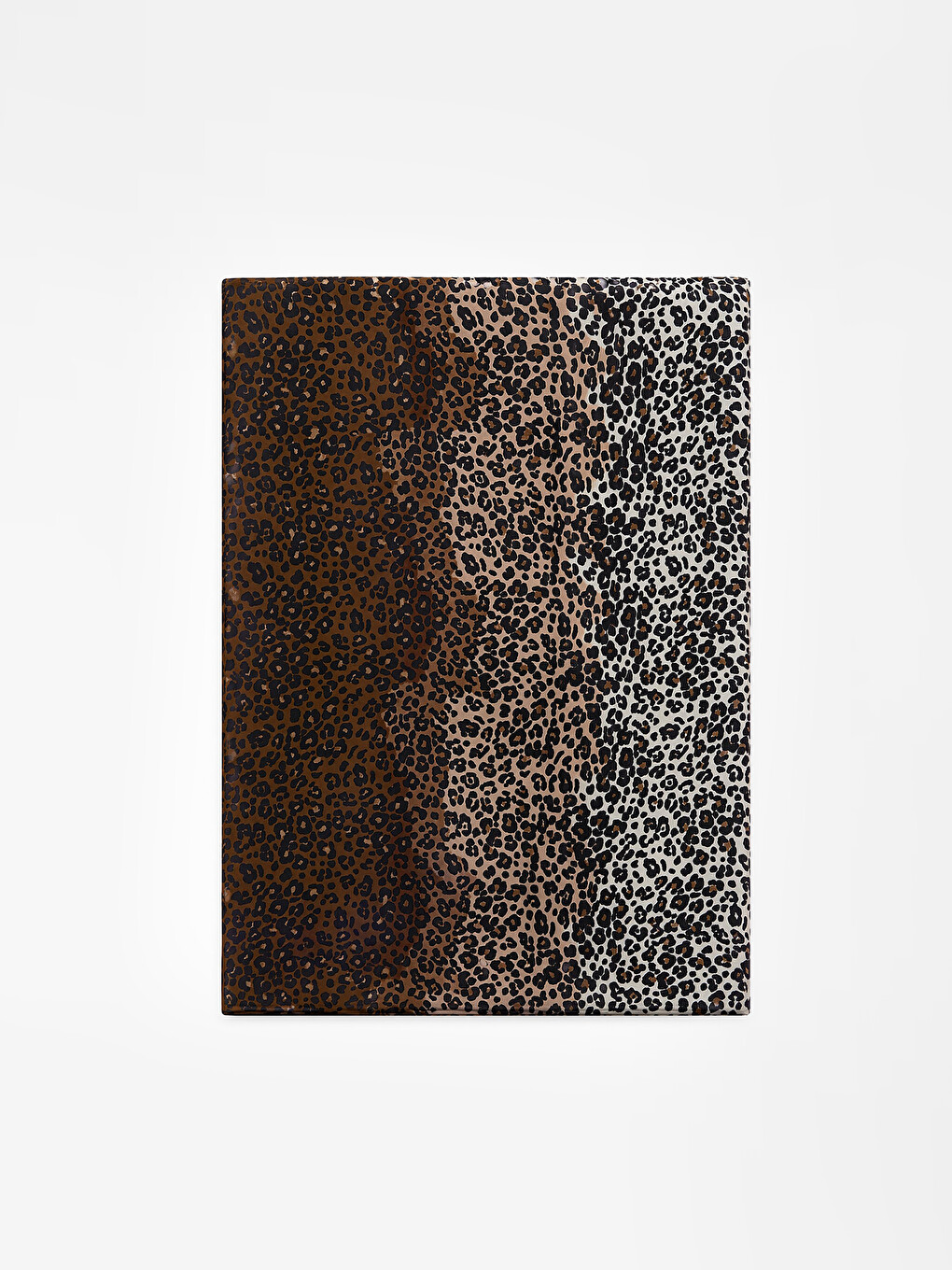 Kahverengi Leopar Desenli Kadın Şal-1