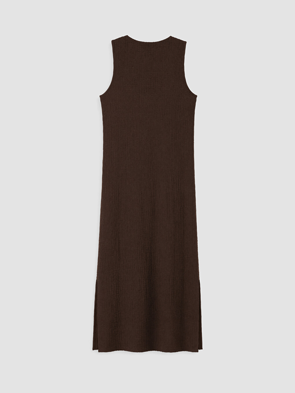 Crew Neck Ruched Textured Dress-2