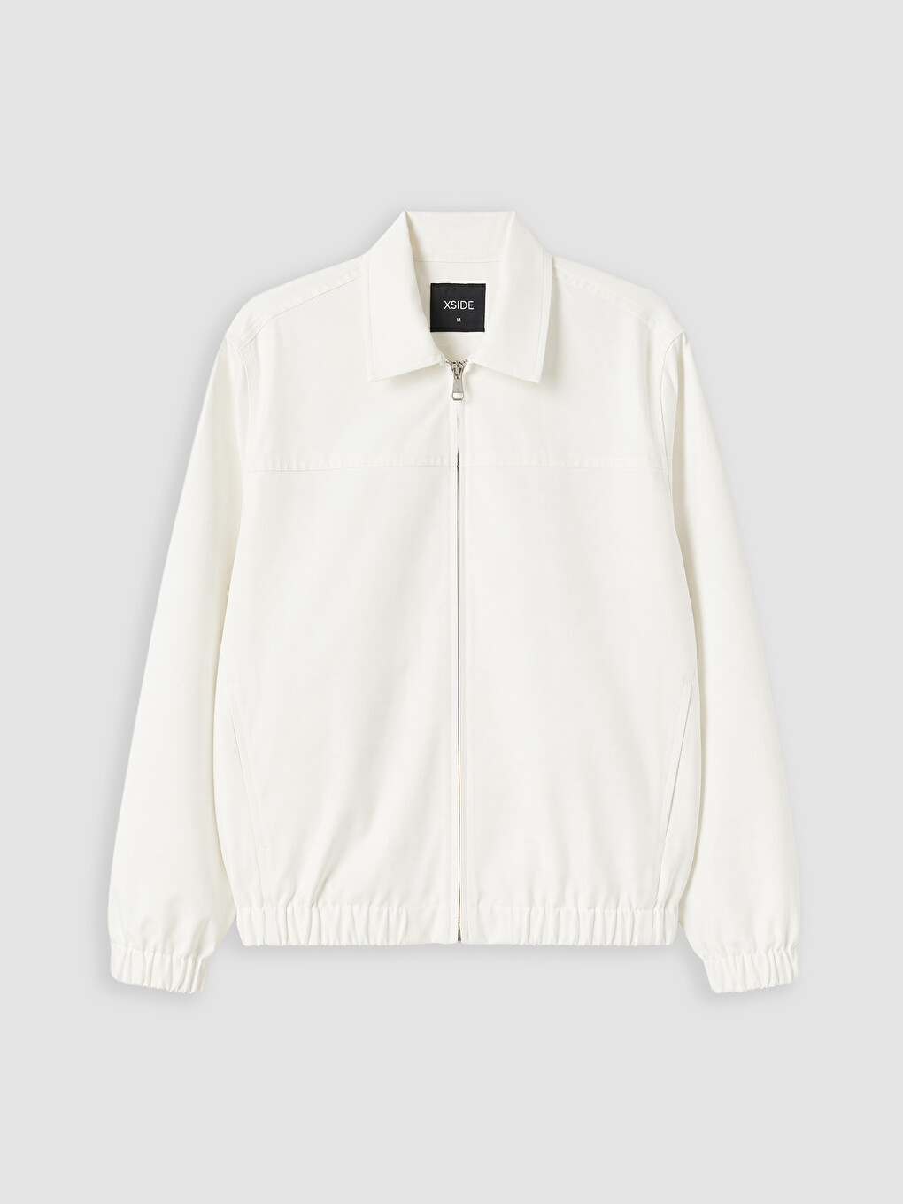 Ekru Relax Fit Gabardin Erkek Ceket-4