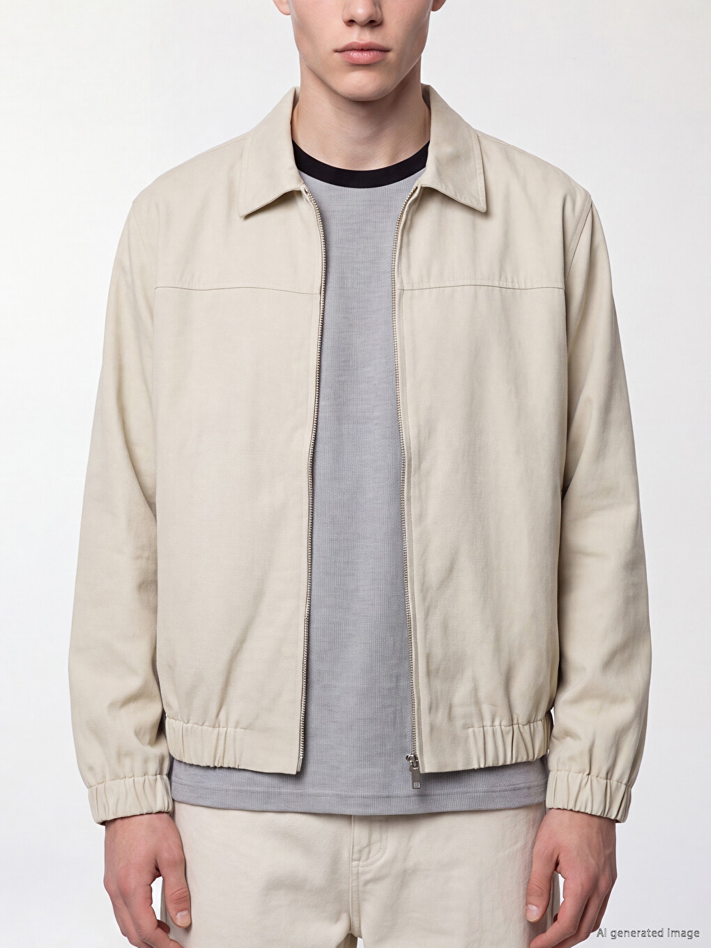 Veste Homme Gabardine Coupe Décontractée-2