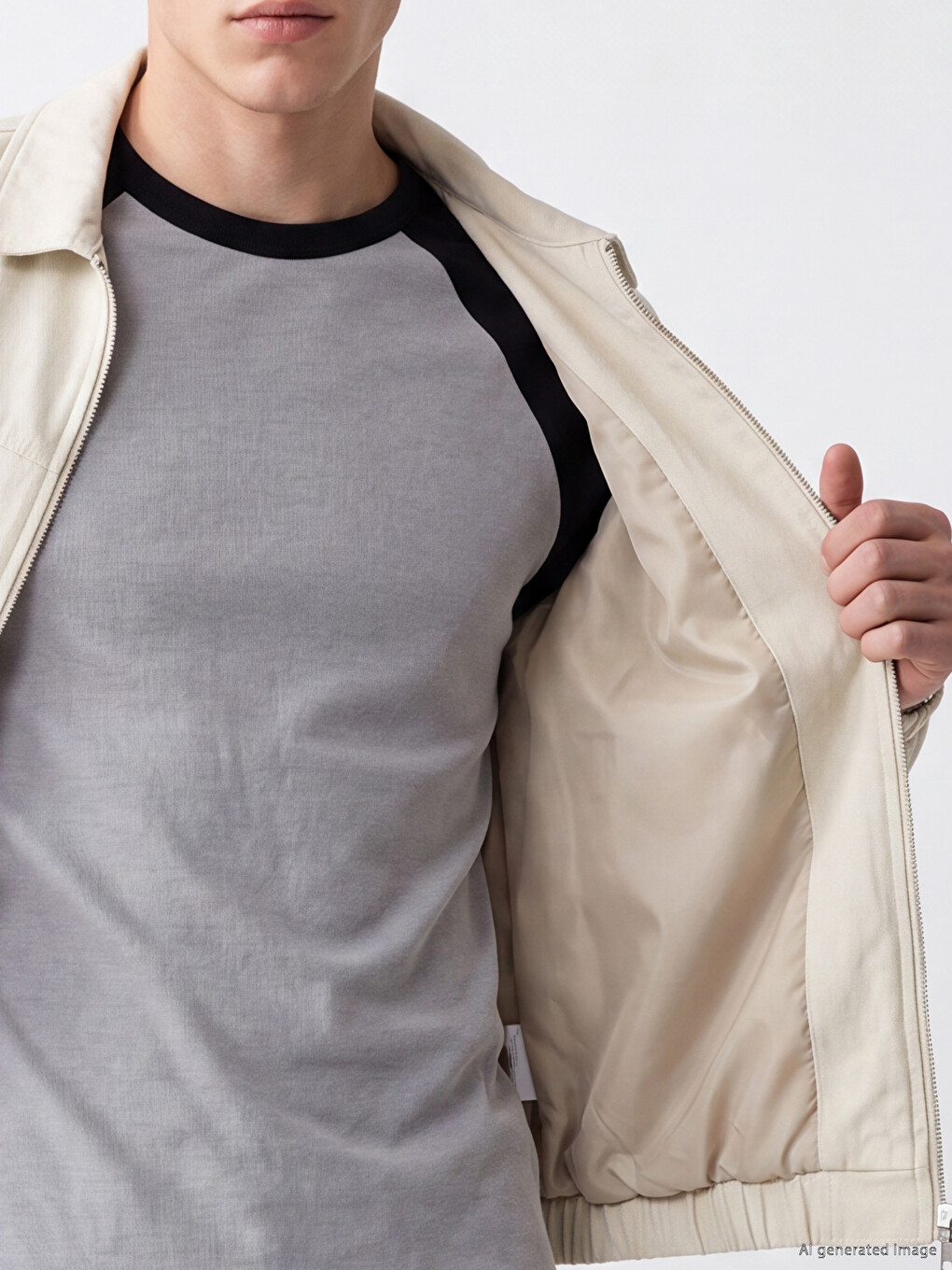 Veste Homme Gabardine Coupe Décontractée-3