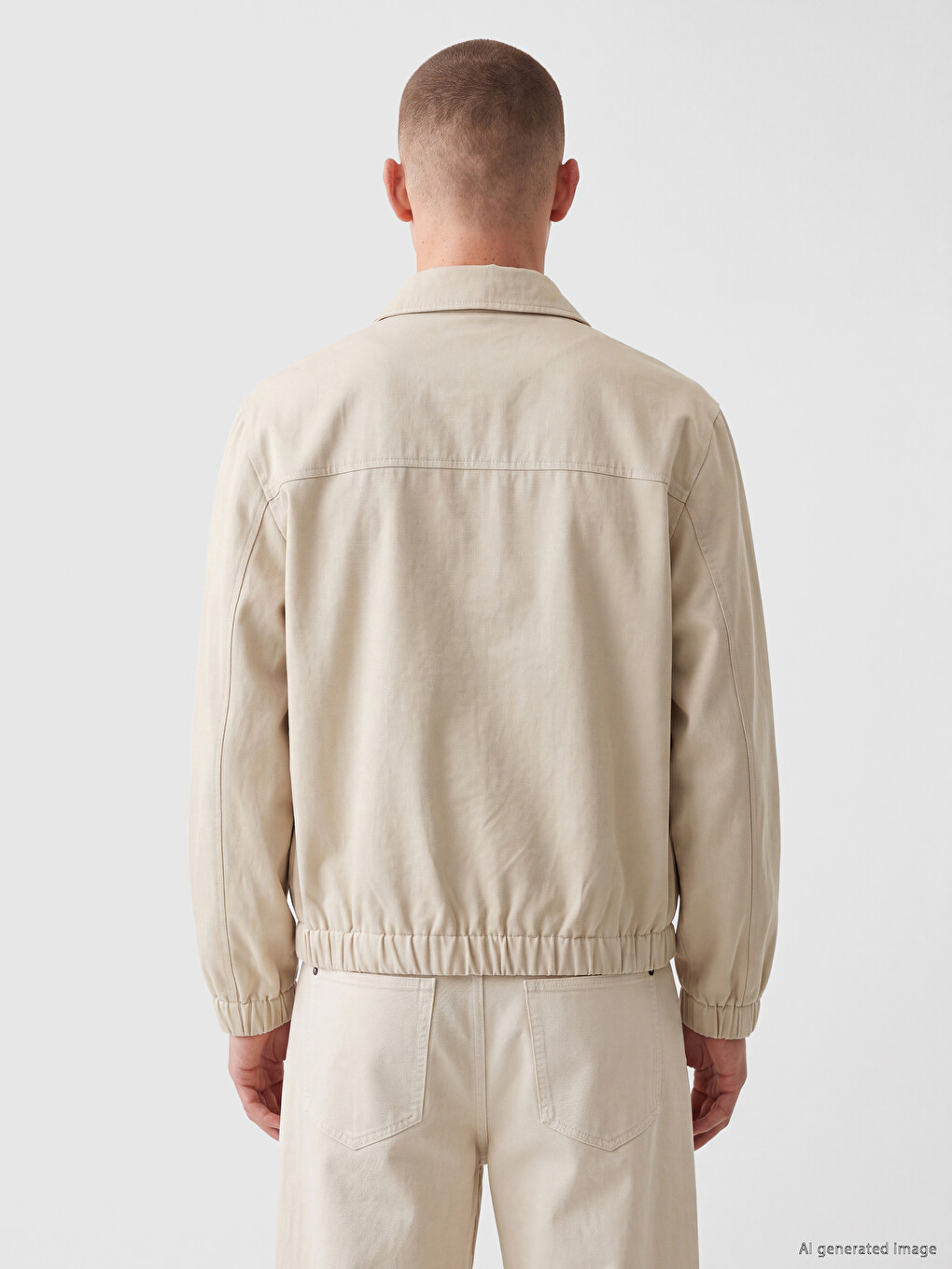 Veste Homme Gabardine Coupe Décontractée-4