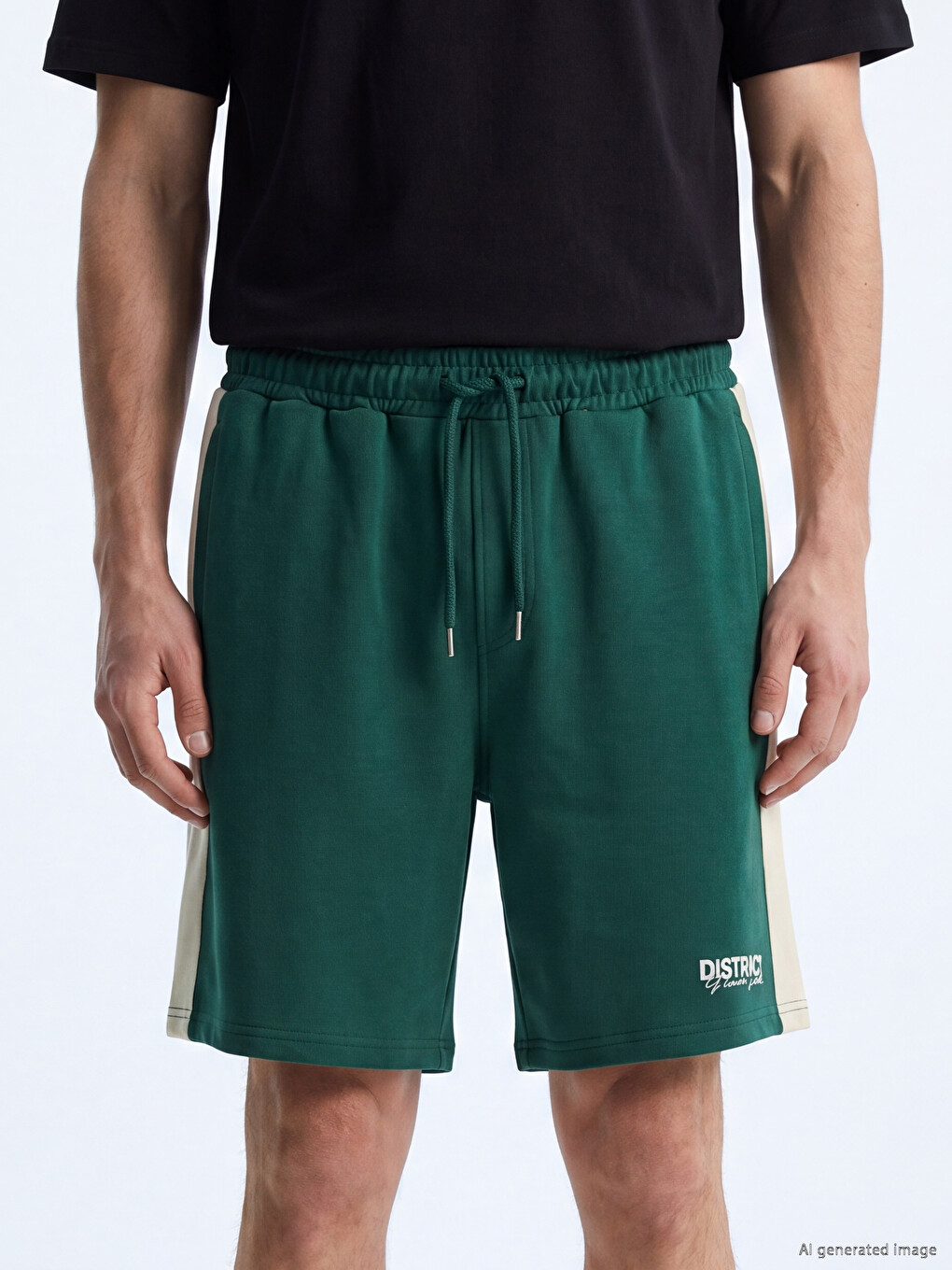 Yeşil Regular Fit Erkek Şort-2