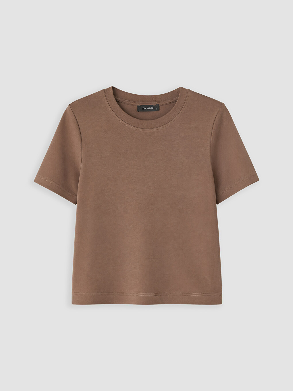 Femër Ngjyre Kafe T-shirt
