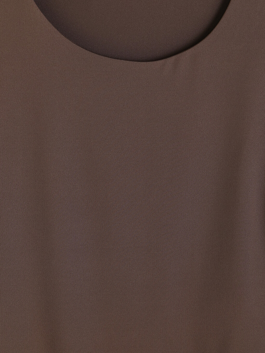 Kahverengi U Yaka Kadın Bodysuit-1