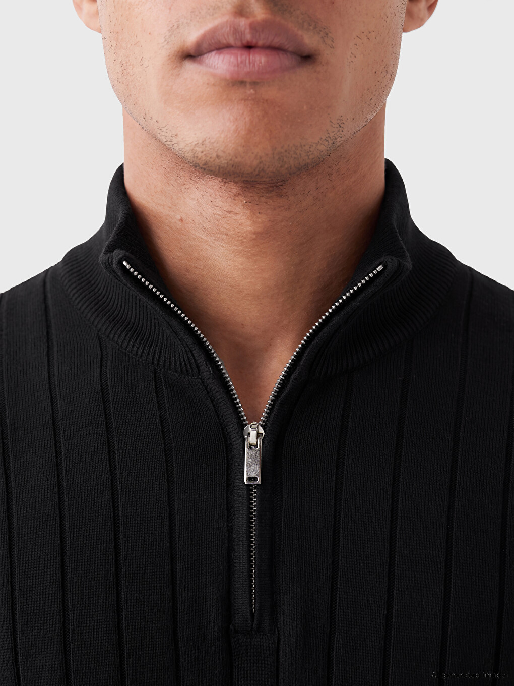 Mock Neck Men's Knitwear Sweater-2